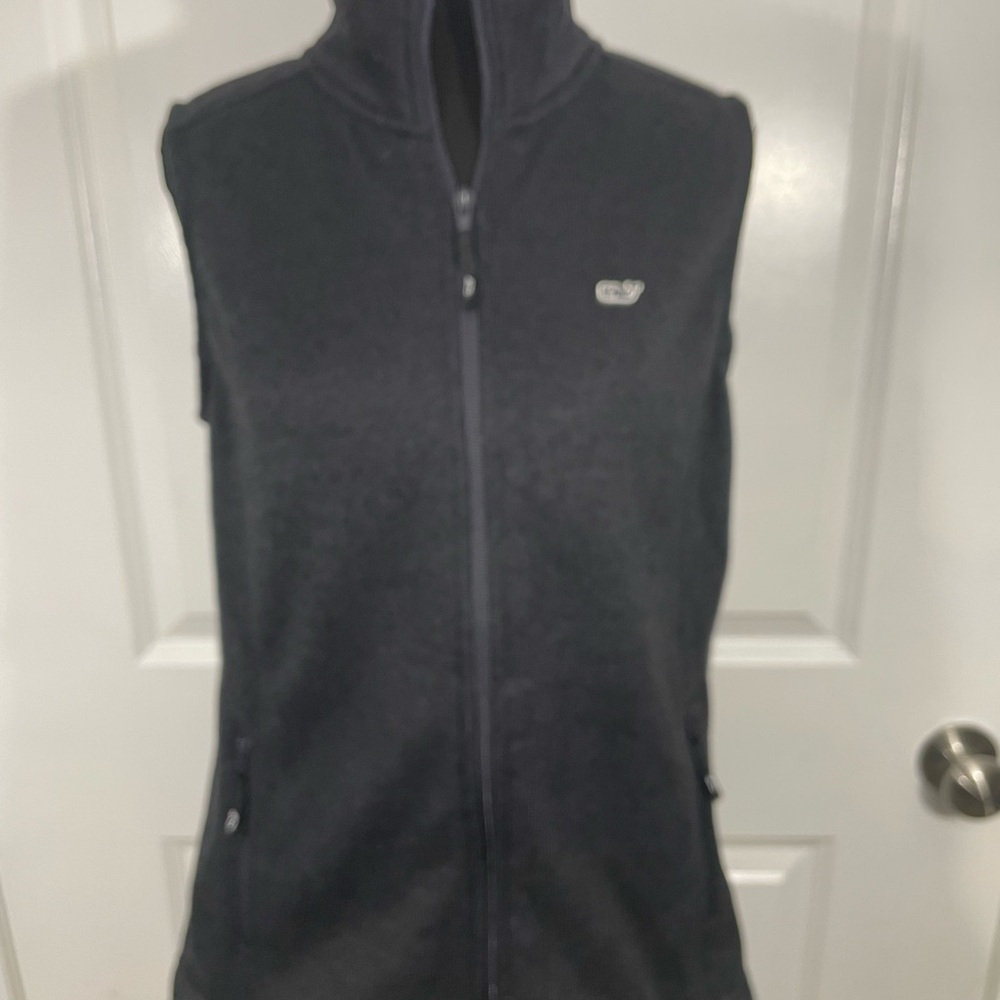 Womens Vineyard Vines Zip-Up Vest Size Medium CB-